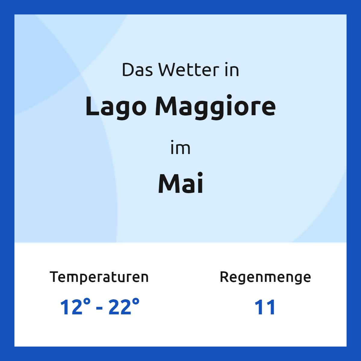 Das Wetter in Lago Maggiore im Mai Das Wetter in Lago Maggiore im Mai